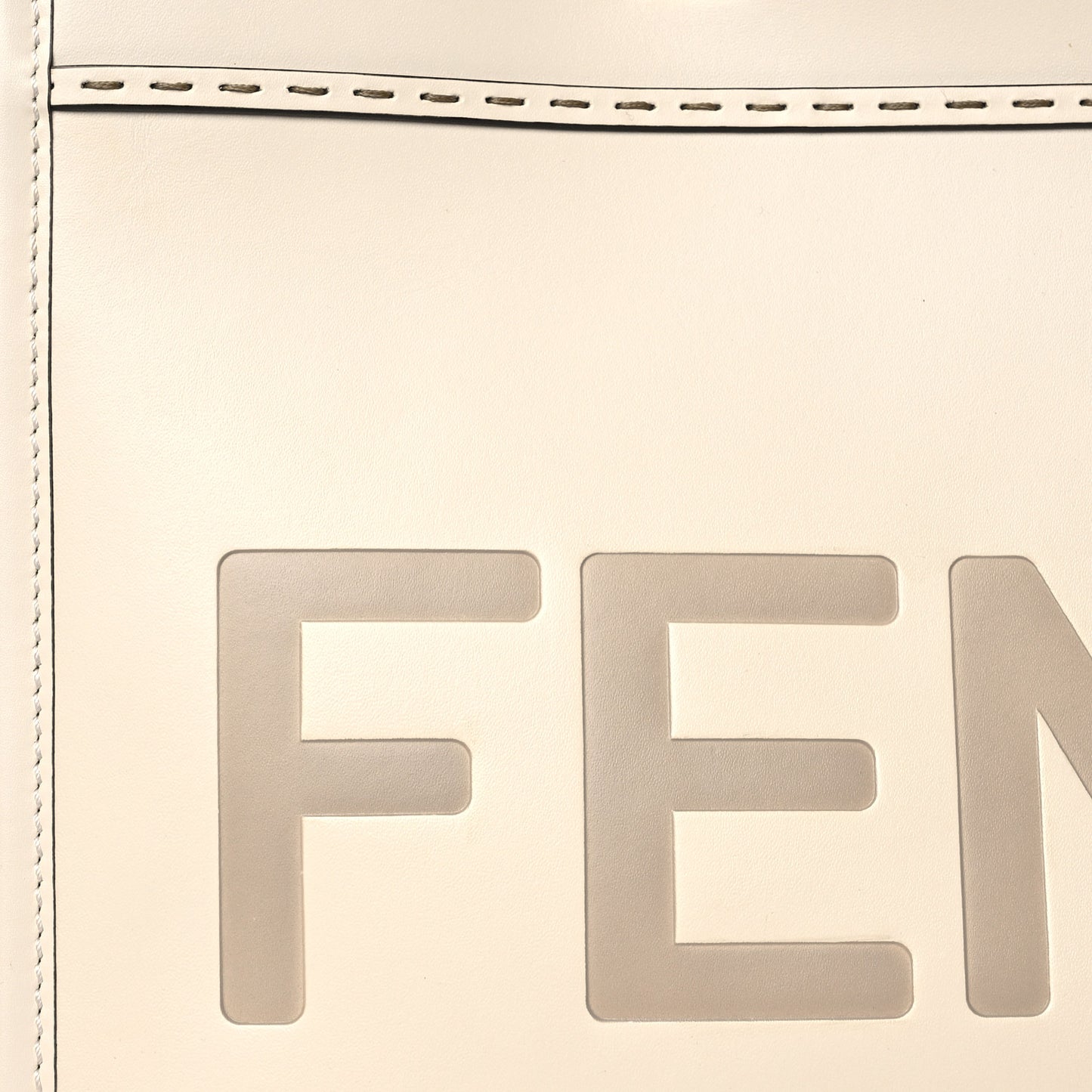 Vitello King Plexiglass Medium Fendi Sunshine Shopper Tote White Ice