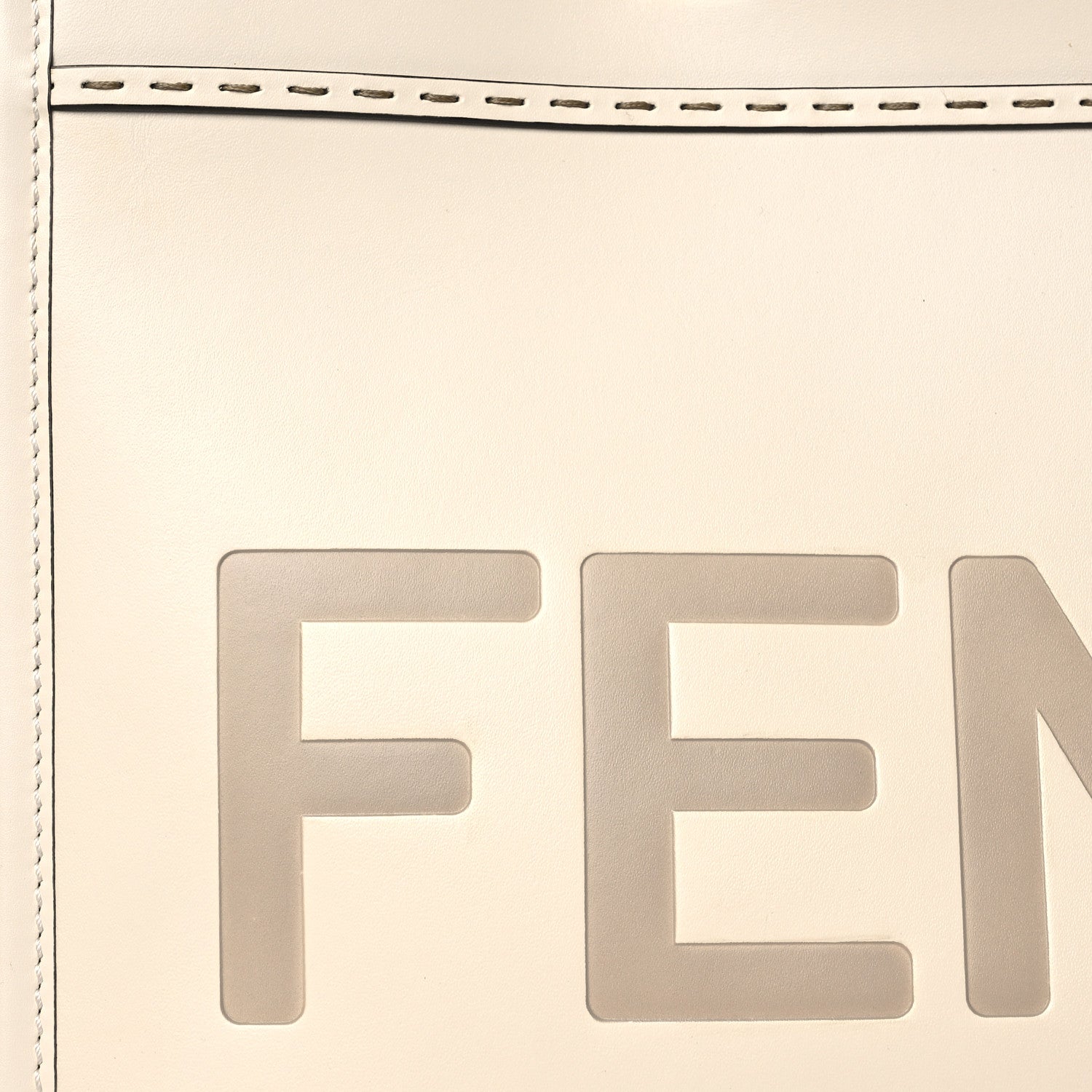 Fendi Vitello King Plexiglass Medium Fendi Sunshine Shopper Tote White Ice 7 of 13