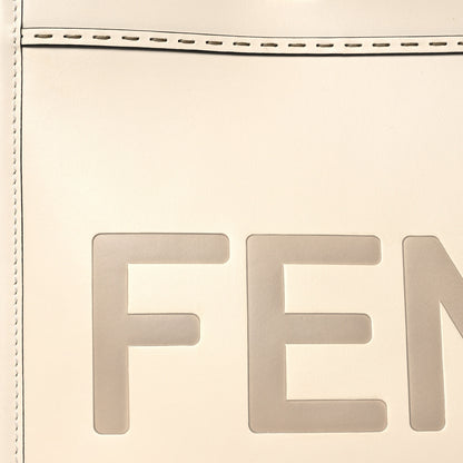 Fendi Vitello King Plexiglass Medium Fendi Sunshine Shopper Tote White Ice 7 of 13