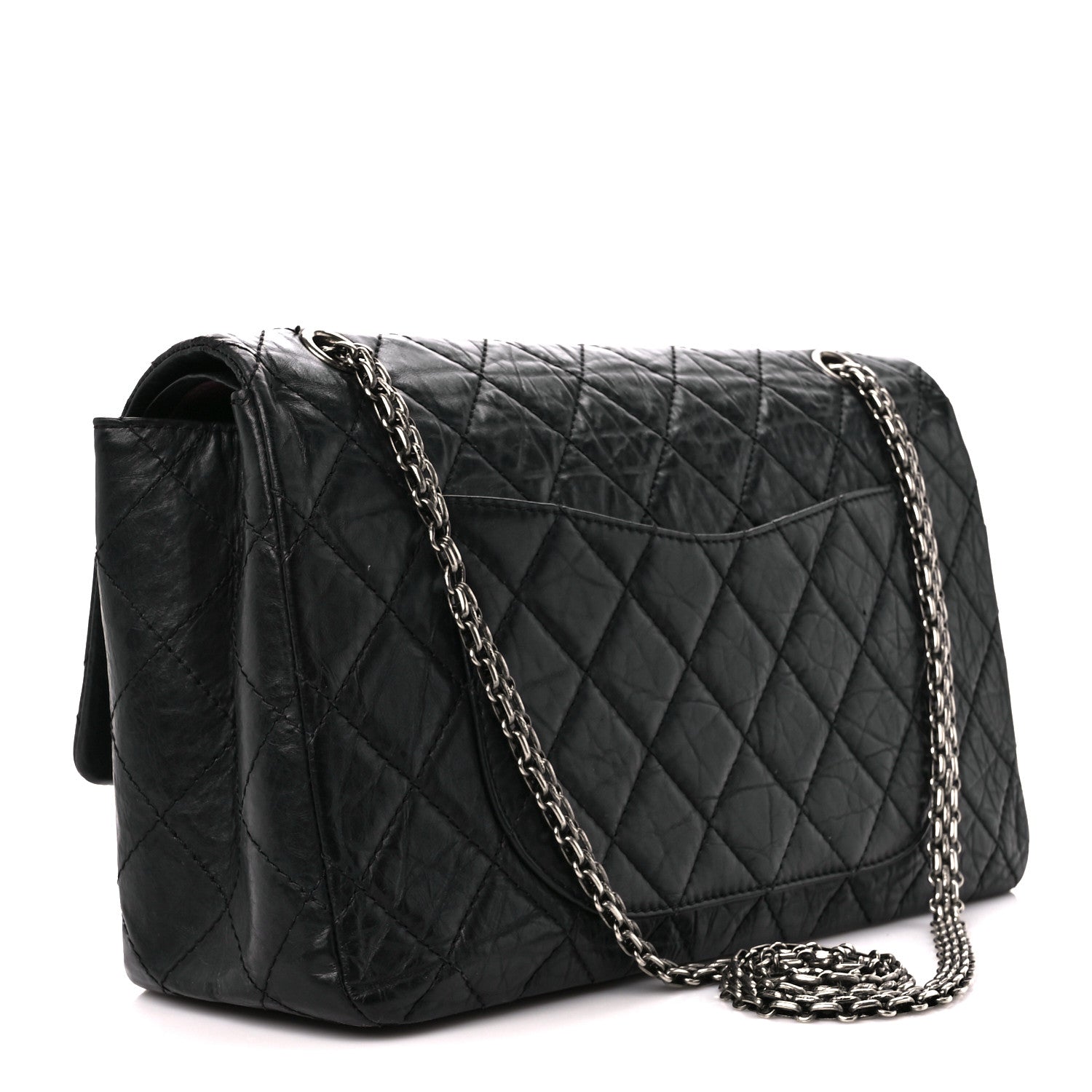 Chanel Aged Calfskin Quilted 2.55 Reissue 227 Flap Black 3 of 11