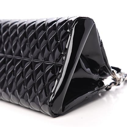 Chanel Patent Quilted Medium Just Mademoiselle Black 8 of 9