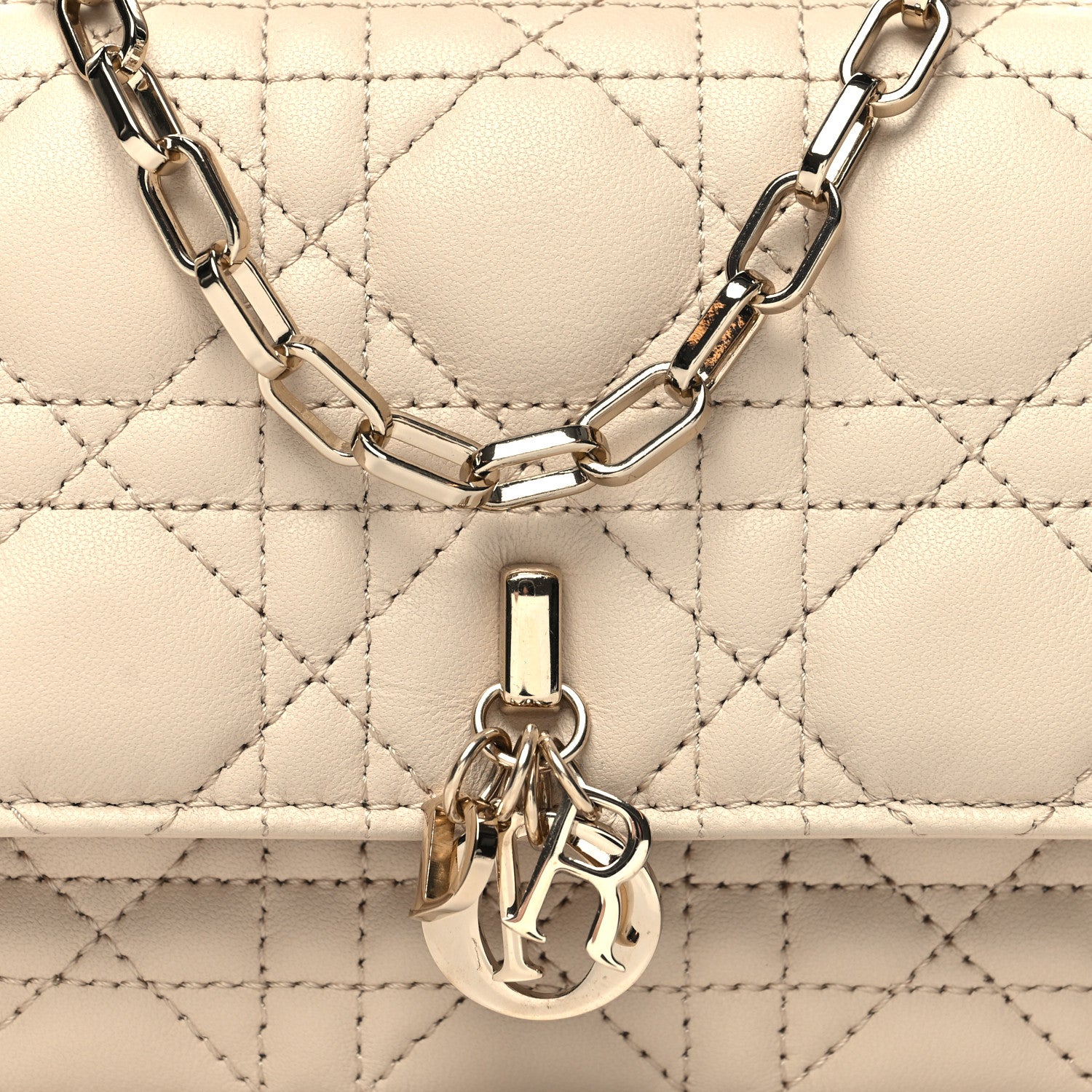 Christian Dior Lambskin Cannage Mini My Dior Bag Sand 10 of 12