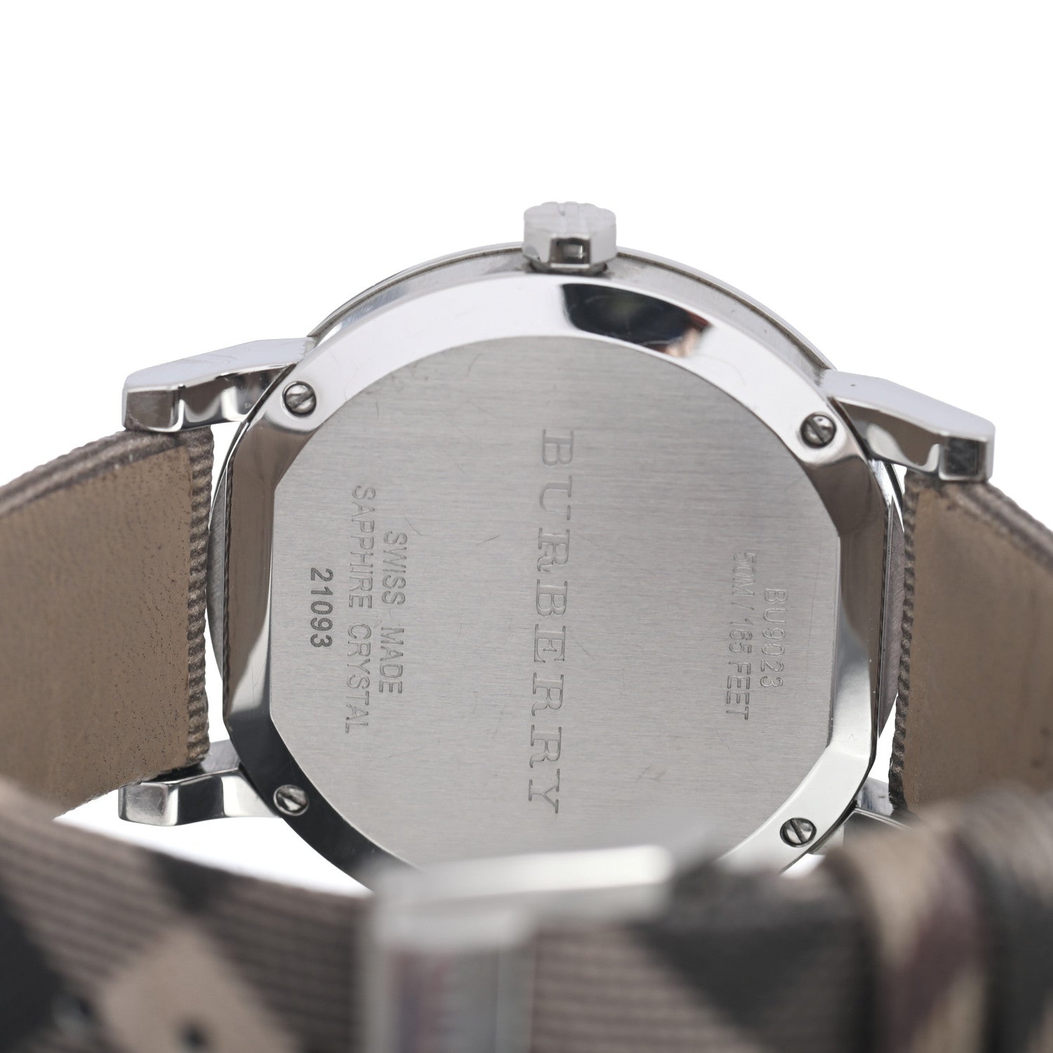 Burberry Stainless Steel 38mm Heritage Nova Check Quartz Watch Beige BU9023 4 of 5