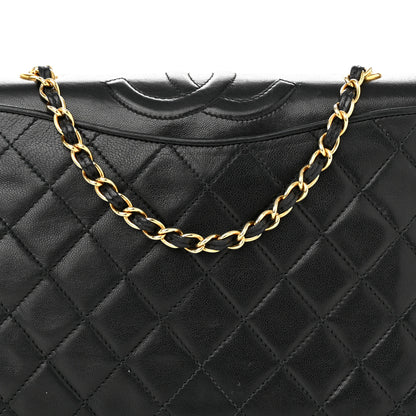 Chanel Lambskin Quilted CC Flap Black 9 of 12