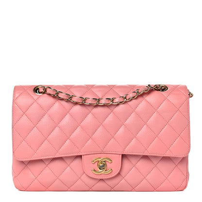 Chanel Caviar Quilted Medium Double Flap Pink 1 of 22