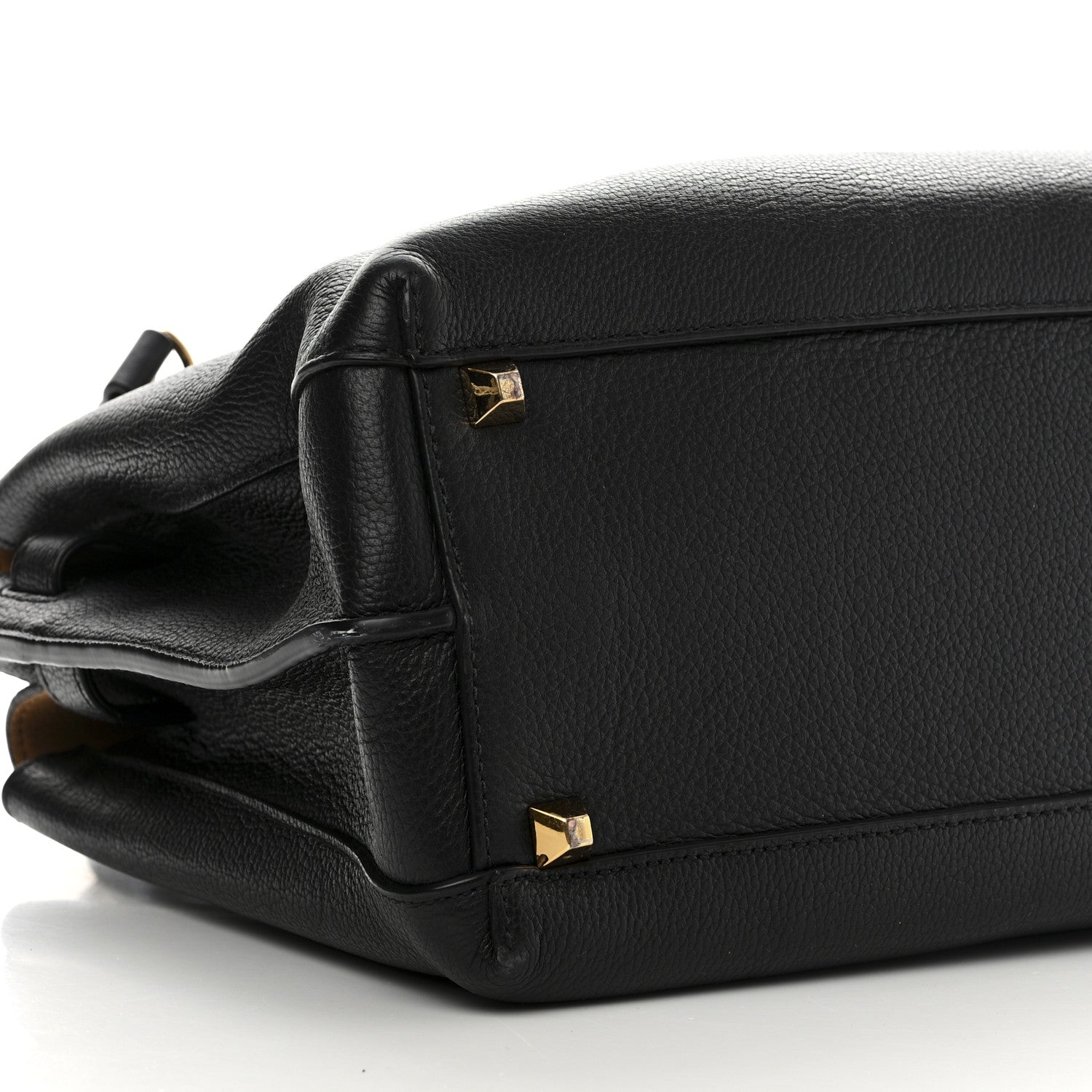 MCM Grained Calfskin Medium Milla Tote Black 10 of 11
