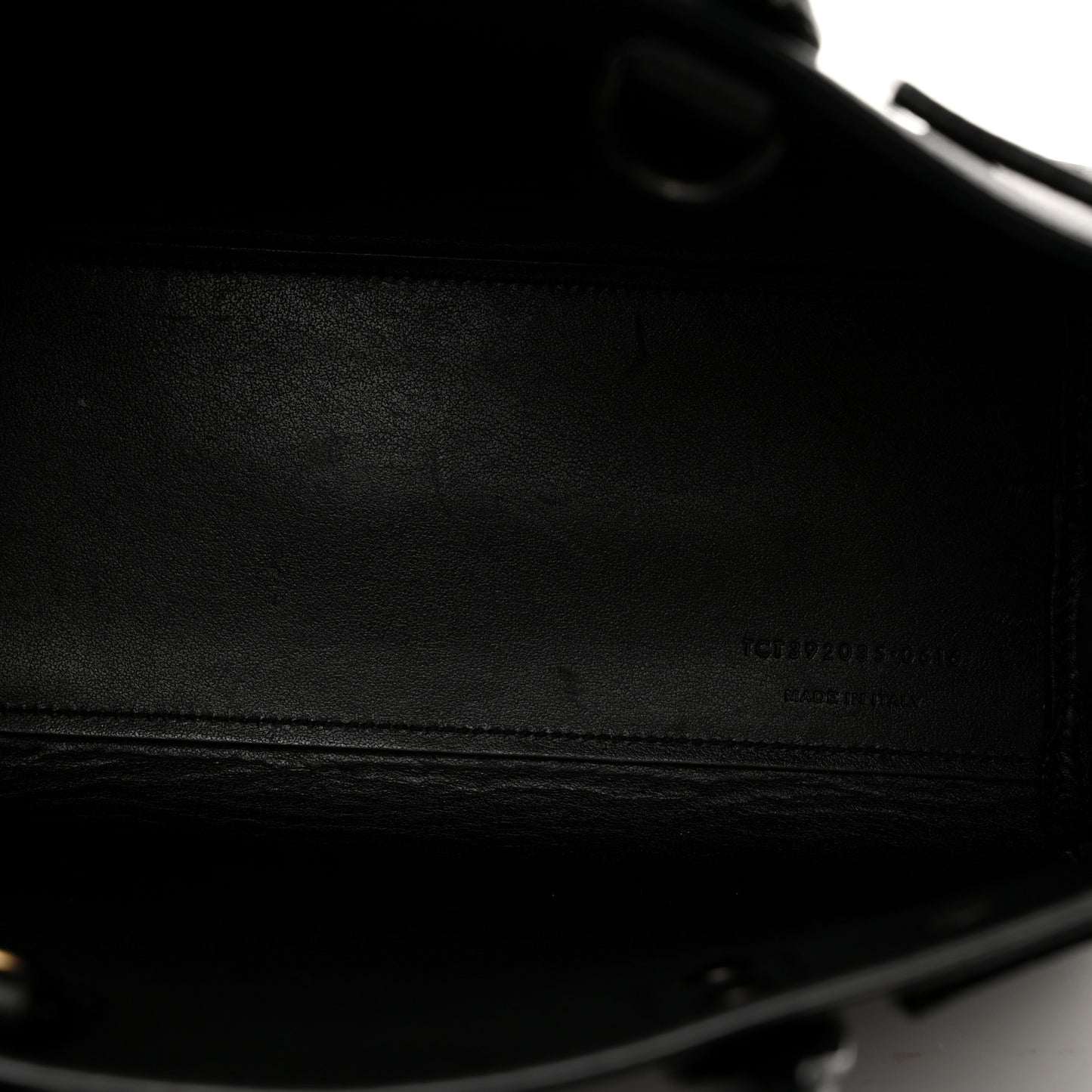 Grained Calfskin Nano Sac De Jour Black