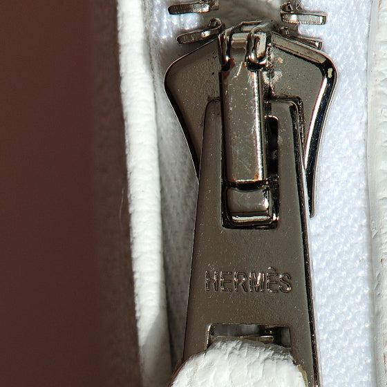 Togo Eclat Birkin 40 Sanguine and Blanc