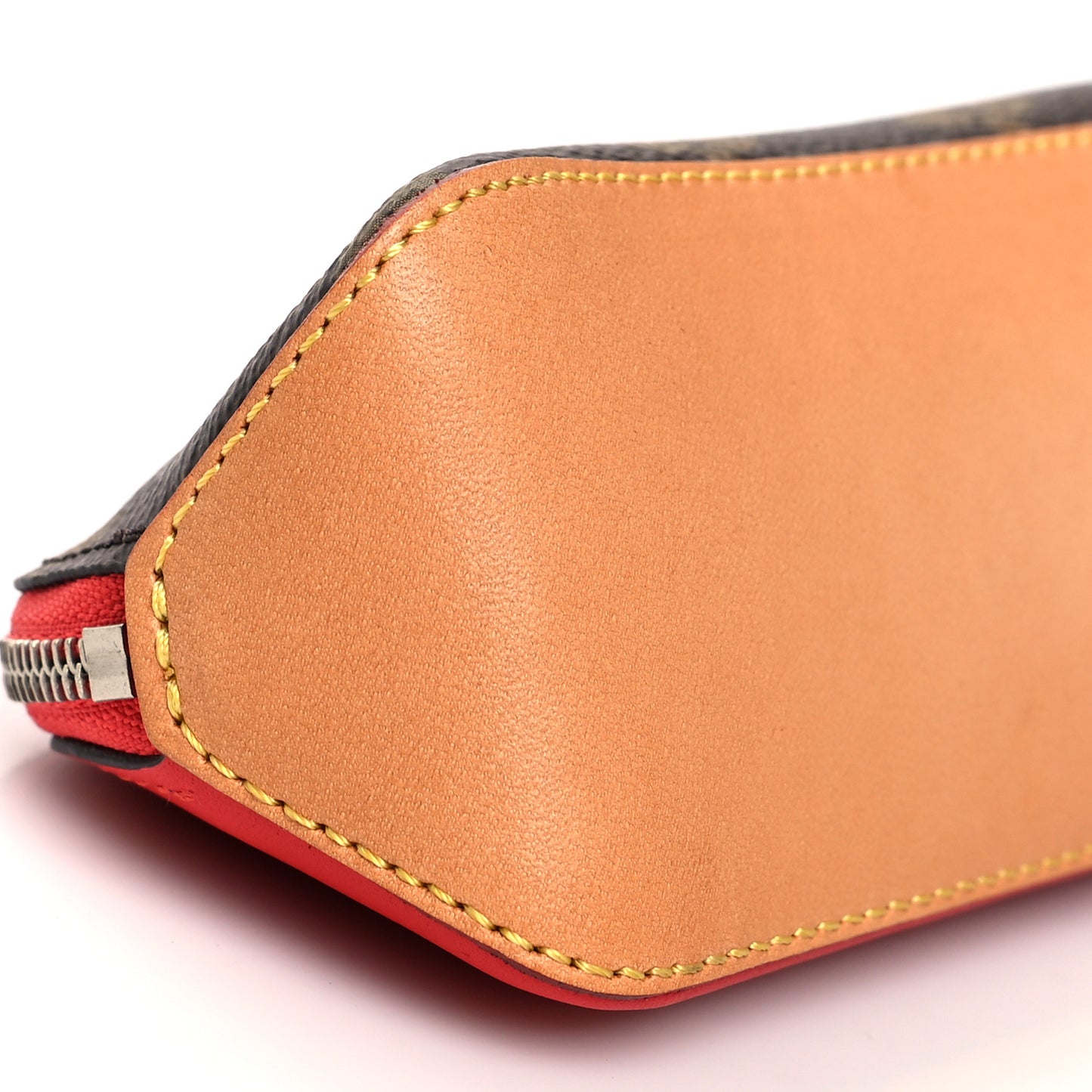 Monogram Elizabeth Pencil Pouch Red
