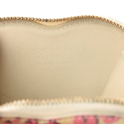 Louis Vuitton Vernis Leopard Coeur Heart Coin Purse Blanc Corail 5 of 6