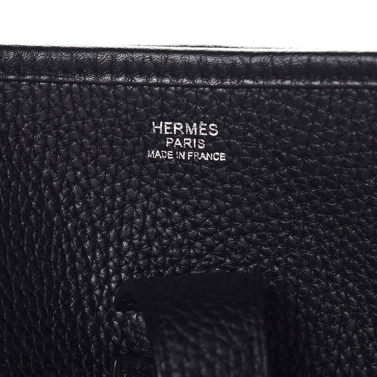 Hermes Taurillon Clemence Evelyne III GM Black 6 of 7