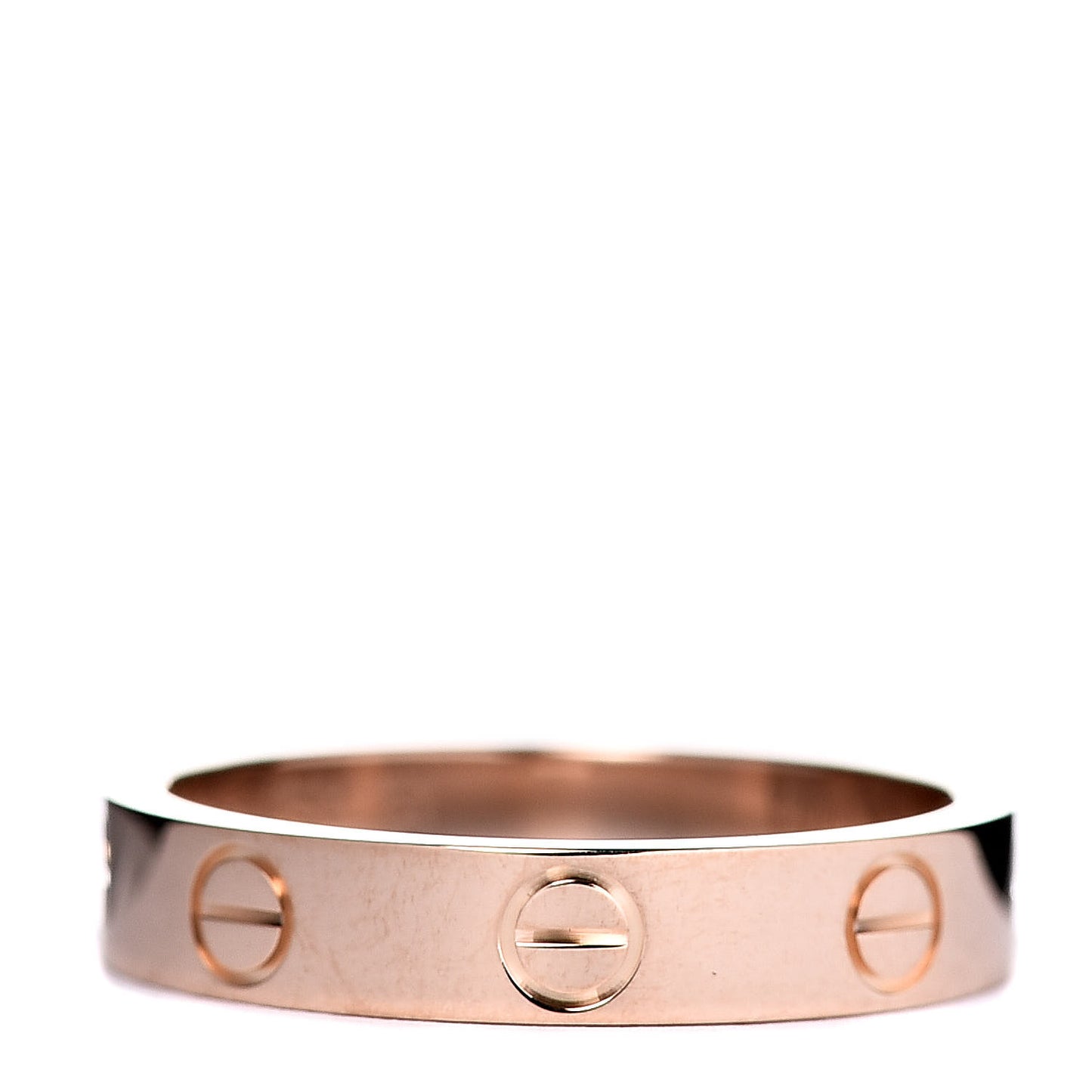 18K Pink Gold 3.5mm LOVE Wedding Band Ring 51 5.75