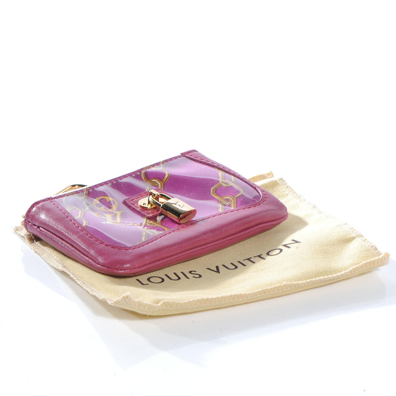Louis Vuitton Monogram Charms Key Pouch Fuchsia 4 of 7