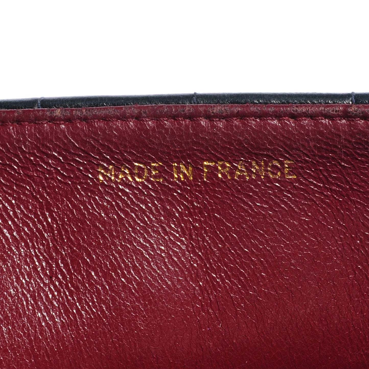 Lambskin Chevron Small Single Flap Navy Blue