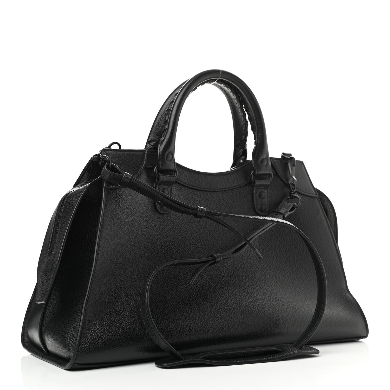 Balenciaga Grained Calfskin Black Hardware Neo Classic City Black 3 of 10