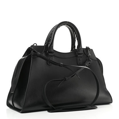 Balenciaga Grained Calfskin Black Hardware Neo Classic City Black 3 of 10