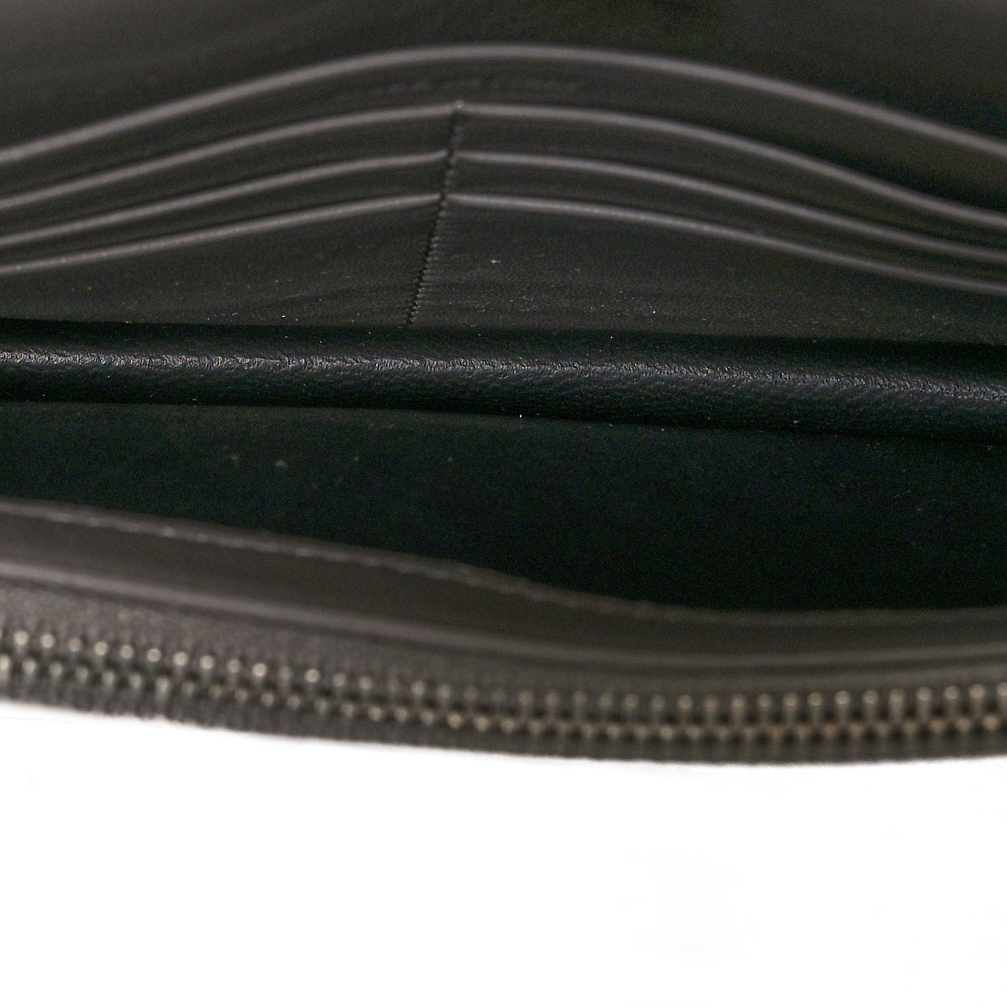 Calfskin Crocodile Embossed Kate Monogram Tassel Chain Wallet Fog