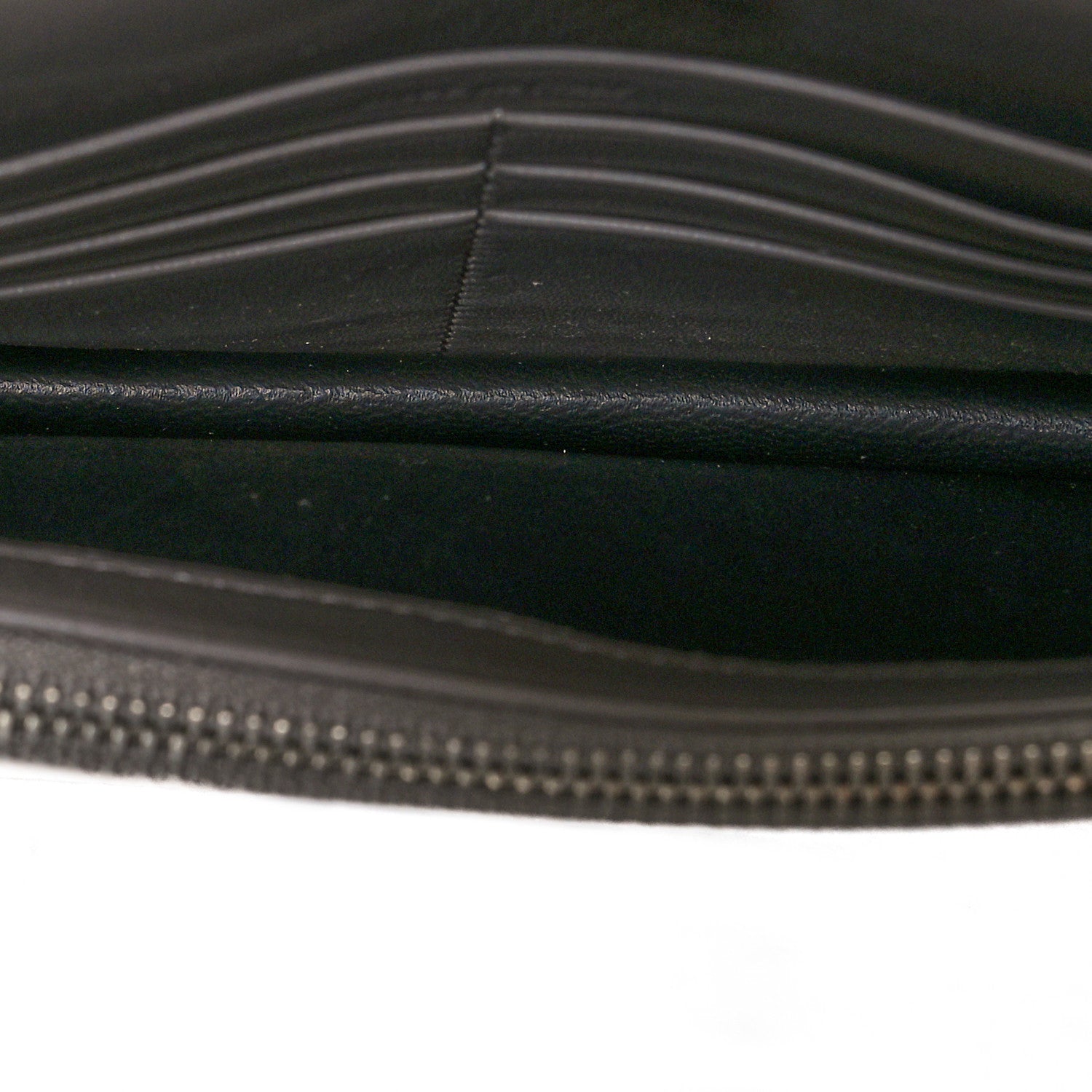 Saint Laurent Calfskin Crocodile Embossed Kate Monogram Tassel Chain Wallet Fog 5 of 11