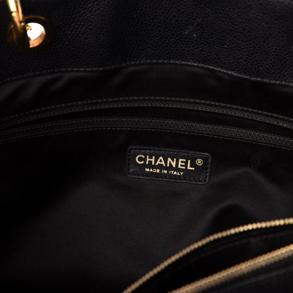 Chanel Caviar Quilted XL Grand Shopping Tote GST Black 6 of 10