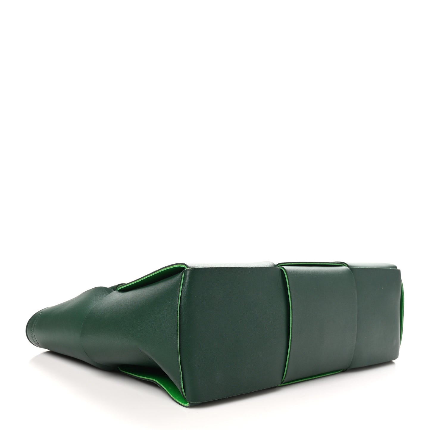 Calfskin Maxi Intrecciato Medium Arco Tote Raintree