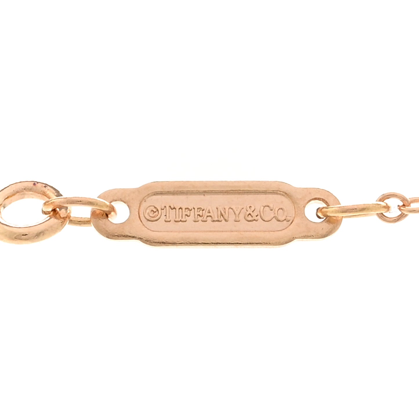 18K Rose Gold Small T Smile Pendant Necklace