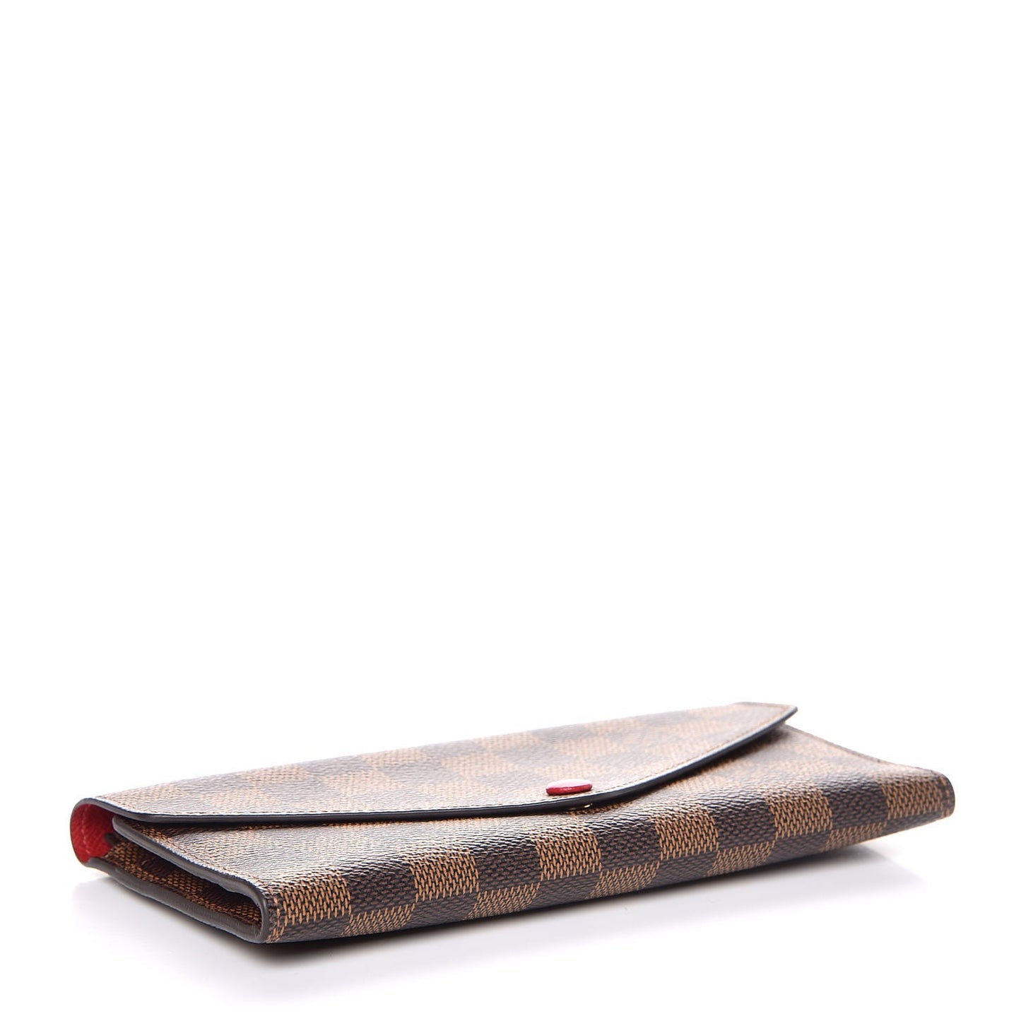 Damier Ebene Josephine Wallet Red
