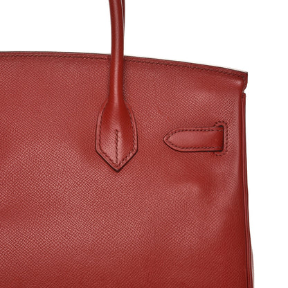Hermes Epsom Birkin 30 Rouge Garance 26 of 38