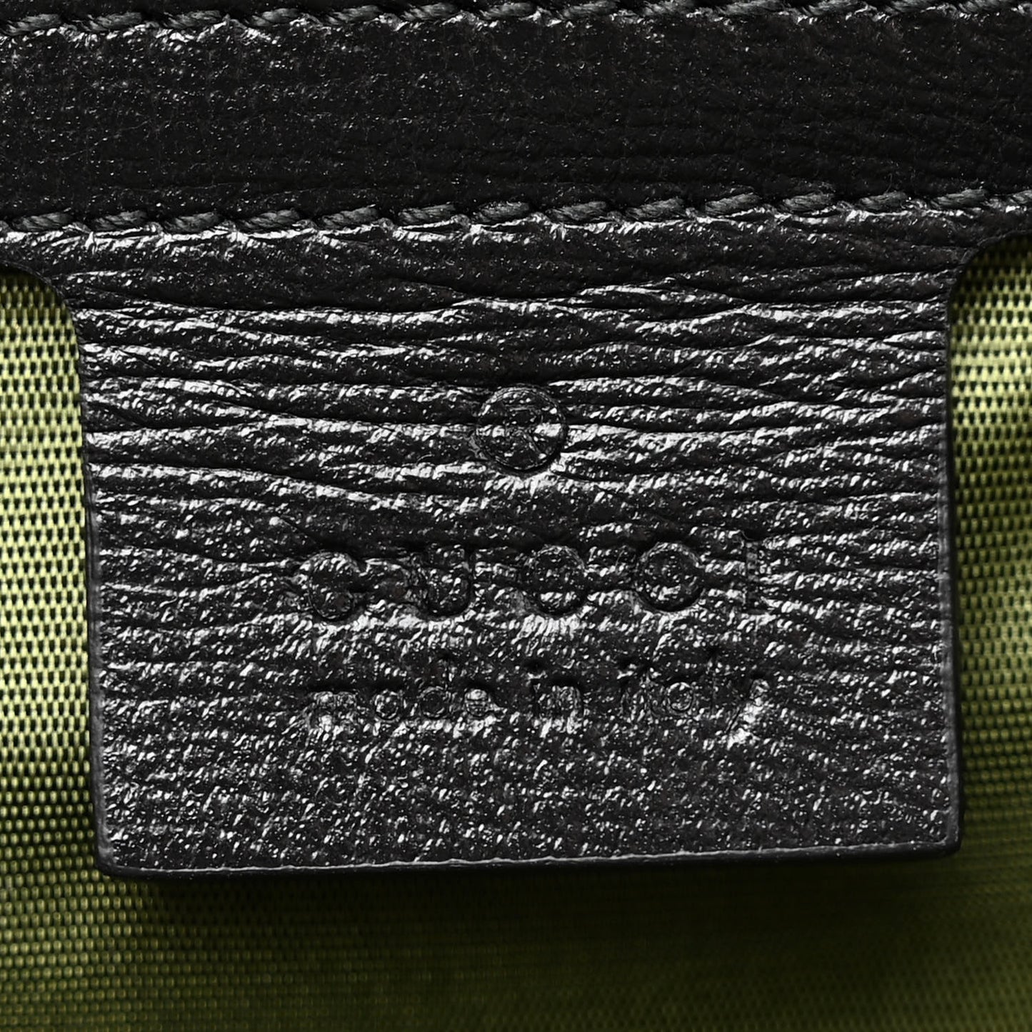Textured Calfskin Medium Torchon GG Ring Shoulder Bag Black