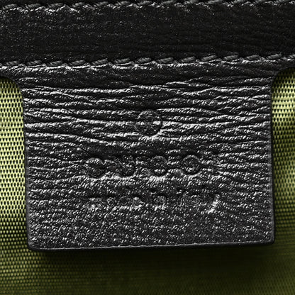 Gucci Textured Calfskin Medium Torchon GG Ring Shoulder Bag Black 6 of 12