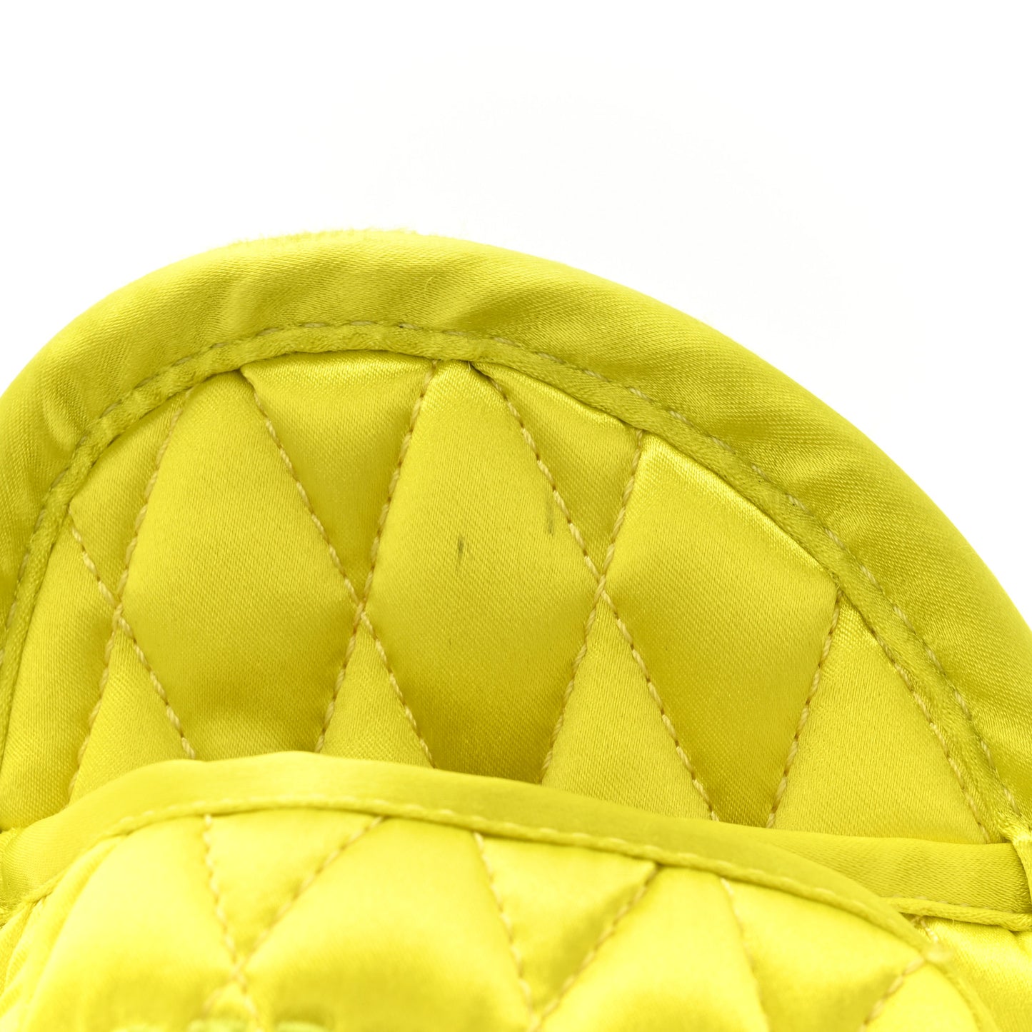 Satin Quilted Home 80mm Sandals 36 Lime