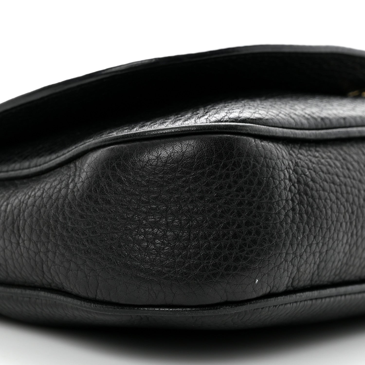 Gucci Pebbled Calfskin Medium Soho Flap Crossbody Black 9 of 15