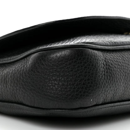 Gucci Pebbled Calfskin Medium Soho Flap Crossbody Black 9 of 15