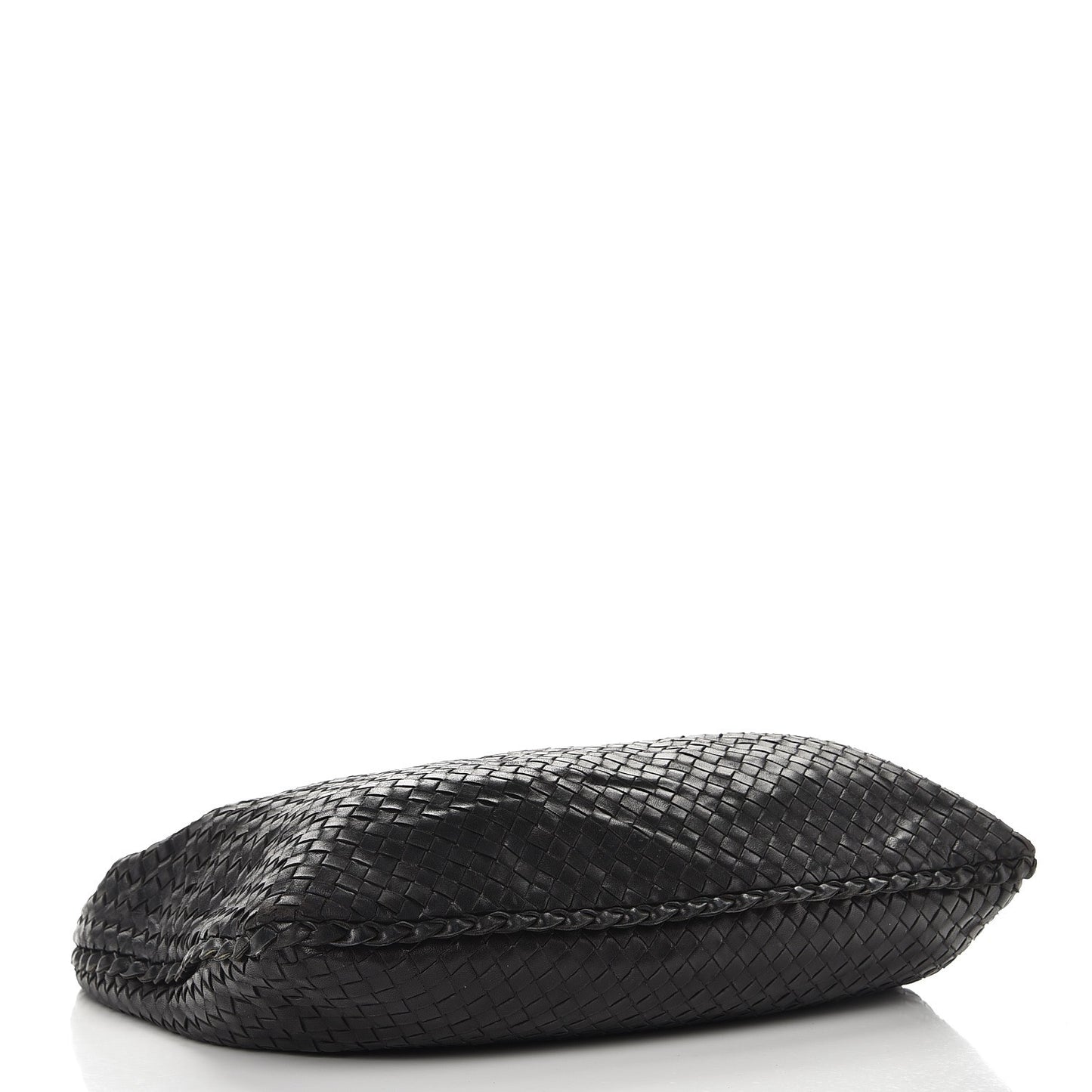Nappa Intrecciato Large Veneta Hobo Nero Black