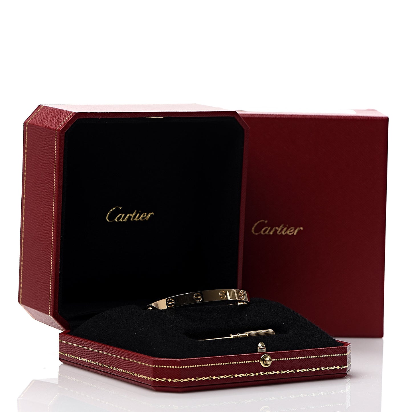 18K Yellow Gold LOVE Bracelet 17