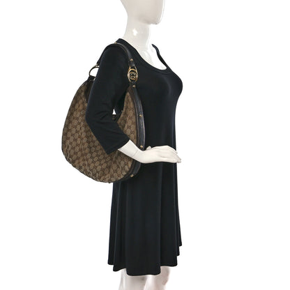 Gucci Monogram Medium Interlocking Hobo Dark Brown 2 of 12