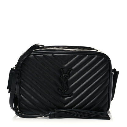 Saint Laurent Calfskin Matelasse Monogram Lou Camera Bag Black 1 of 6
