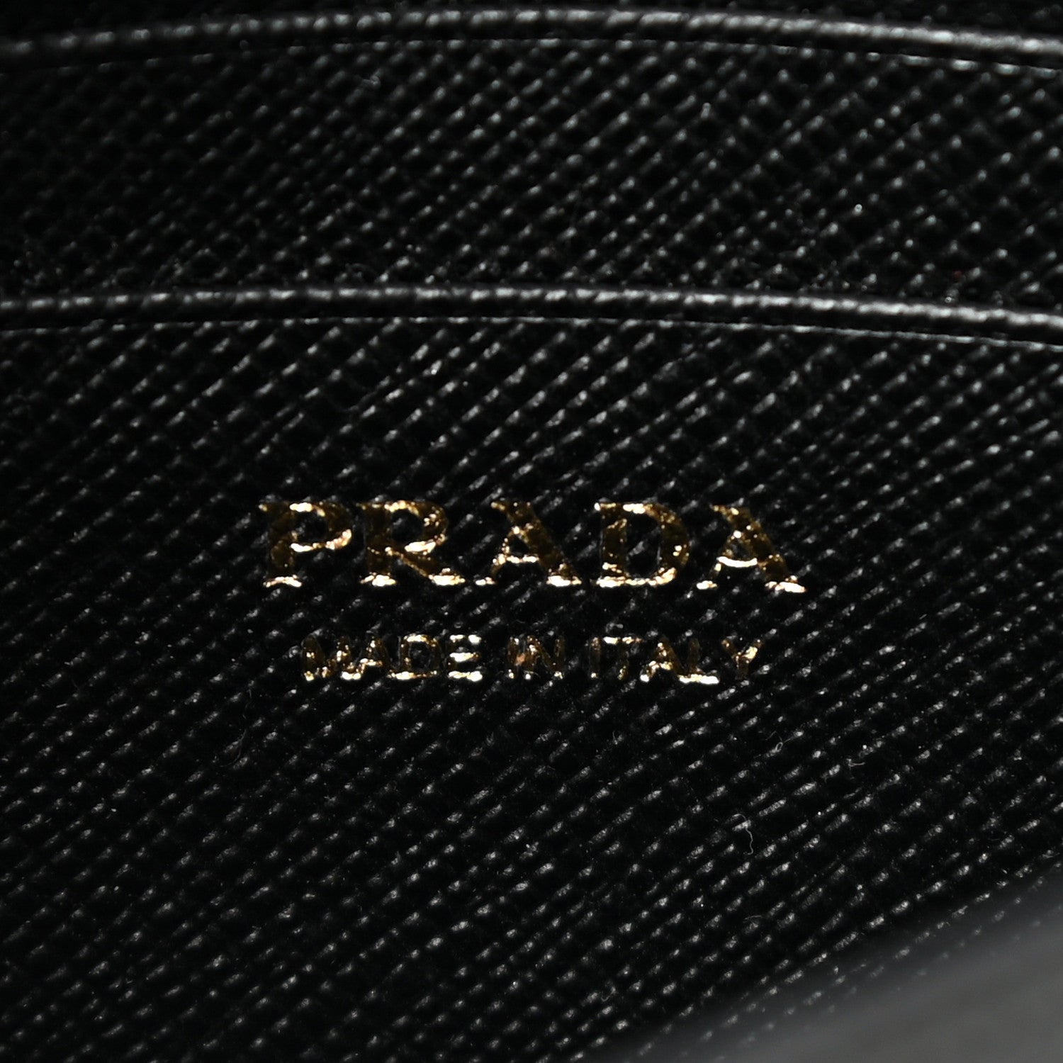 Prada Saffiano Metal Phone Wristlet Crossbody Wallet Black 7 of 9