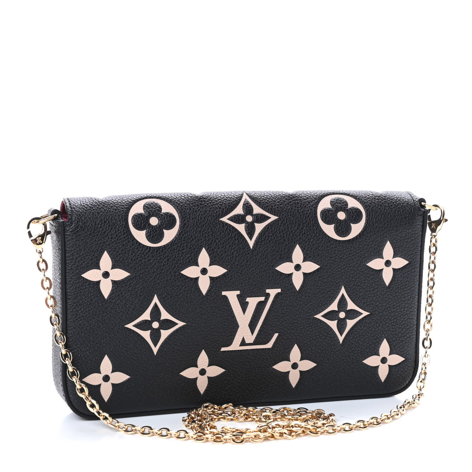 Louis Vuitton Empreinte Monogram Giant Felicie Pochette Black Beige 4 of 9