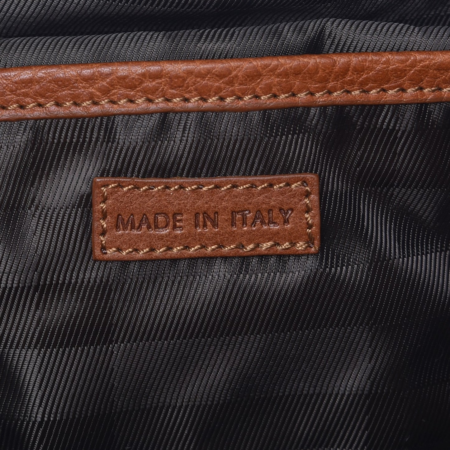 House Check Quilted Satchel Brown