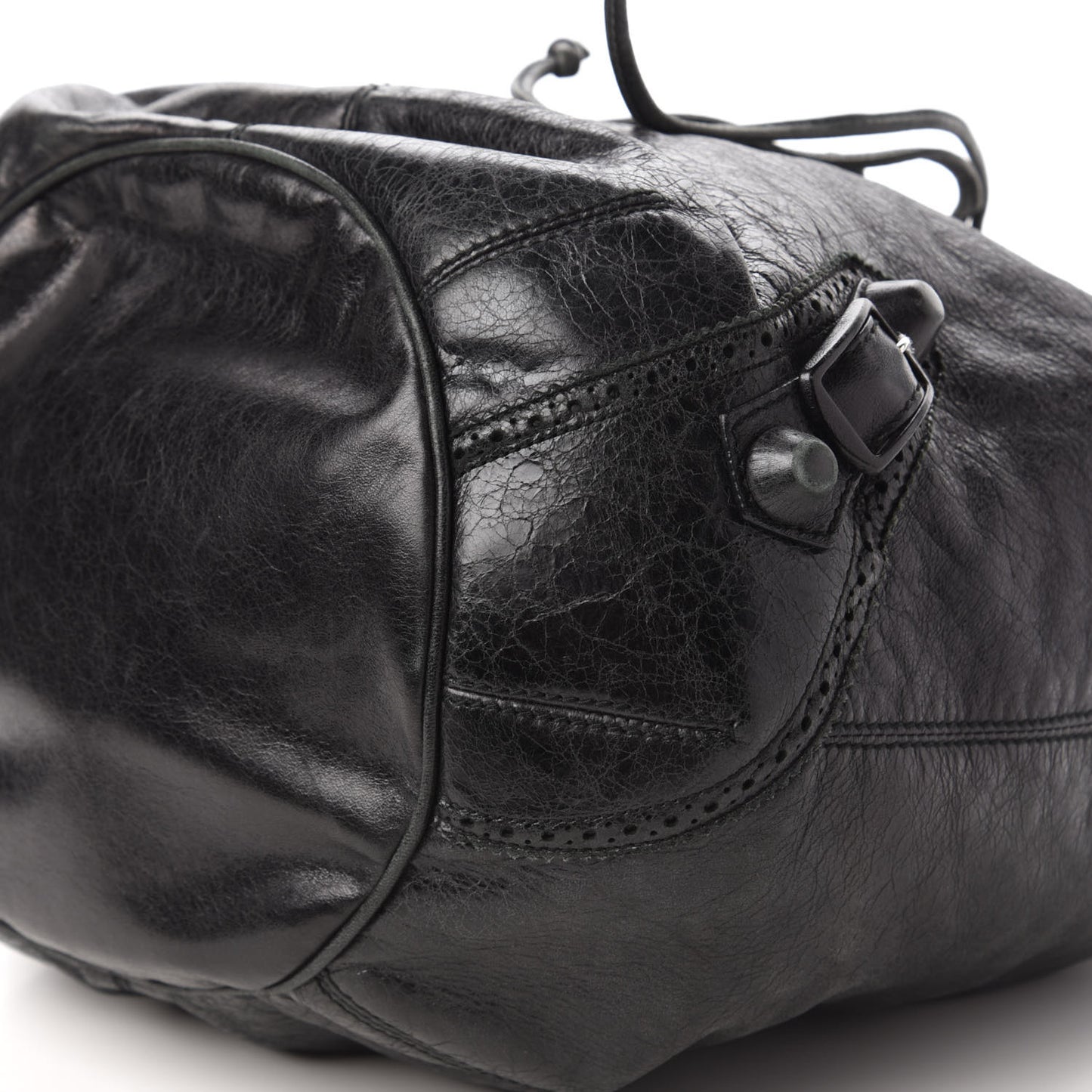 Agneau Giant Brogues Hardware Pompon Black