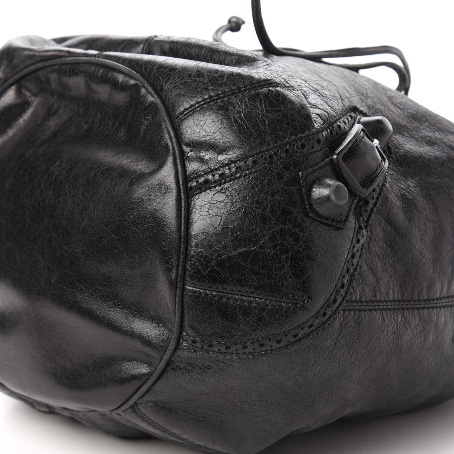 Balenciaga Agneau Giant Brogues Hardware Pompon Black 7 of 11