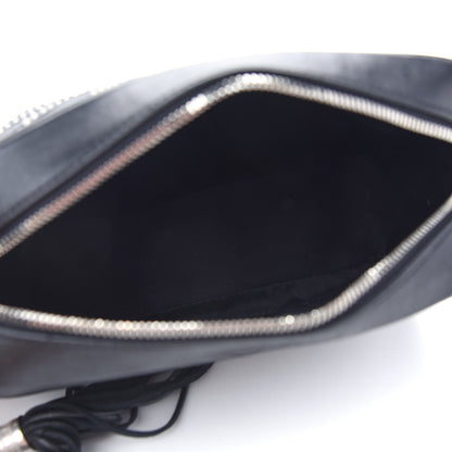 Saint Laurent Calfskin Studded Matelasse Monogram Lou Camera Bag Black 4 of 8