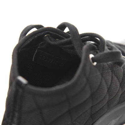 Chanel Fabric Quilted Lambskin Cap Toe Lace Up Sneakers 36 Black 10 of 11