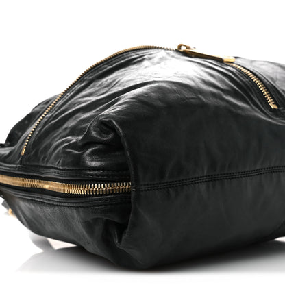 Fendi Sheepskin Zipper Satchel Black 9 of 14