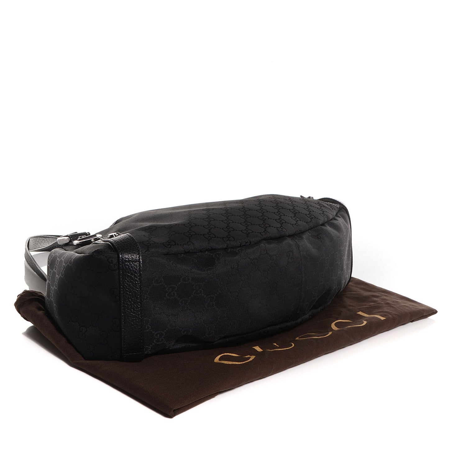 Monogram Medium Abbey Shoulder Bag Black