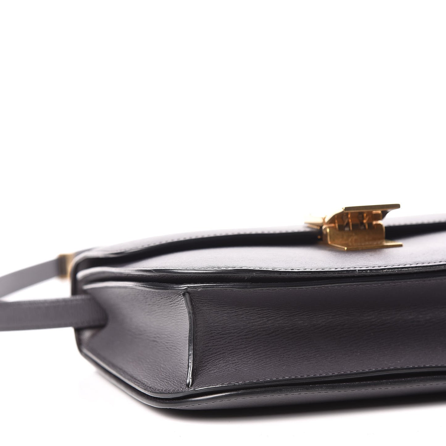 Liege Calfskin Medium Classic Box Flap Bag Grey