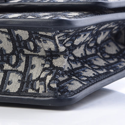 Christian Dior Oblique 30 Montaigne Flap Bag Blue 9 of 9