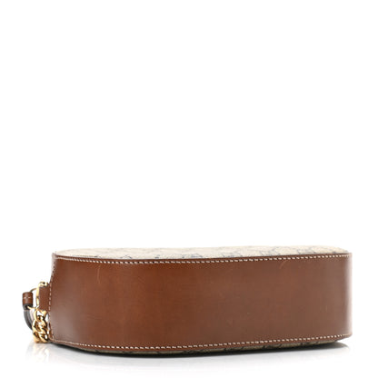 Gucci GG Supreme Monogram Cuoio Toscano Mini Chain Shoulder Bag Beige Ebony Cuir 4 of 11