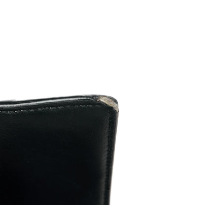 Balenciaga Shiny Calfskin Crocodile Embossed Small Hourglass Top Handle Bag Black 11 of 16