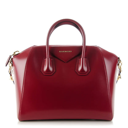 Givenchy Shiny Lord Calfskin Medium Antigona Burgundy 1 of 7